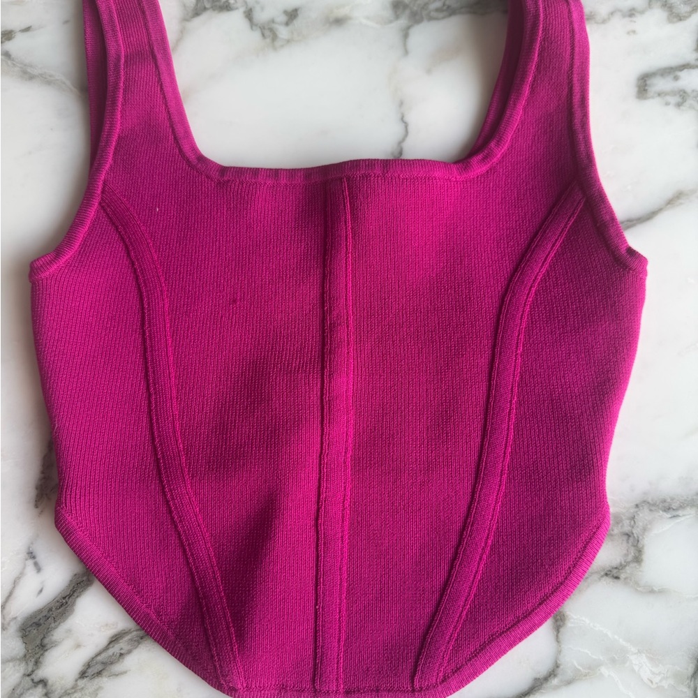 Babaton Fuchsia Knit Top